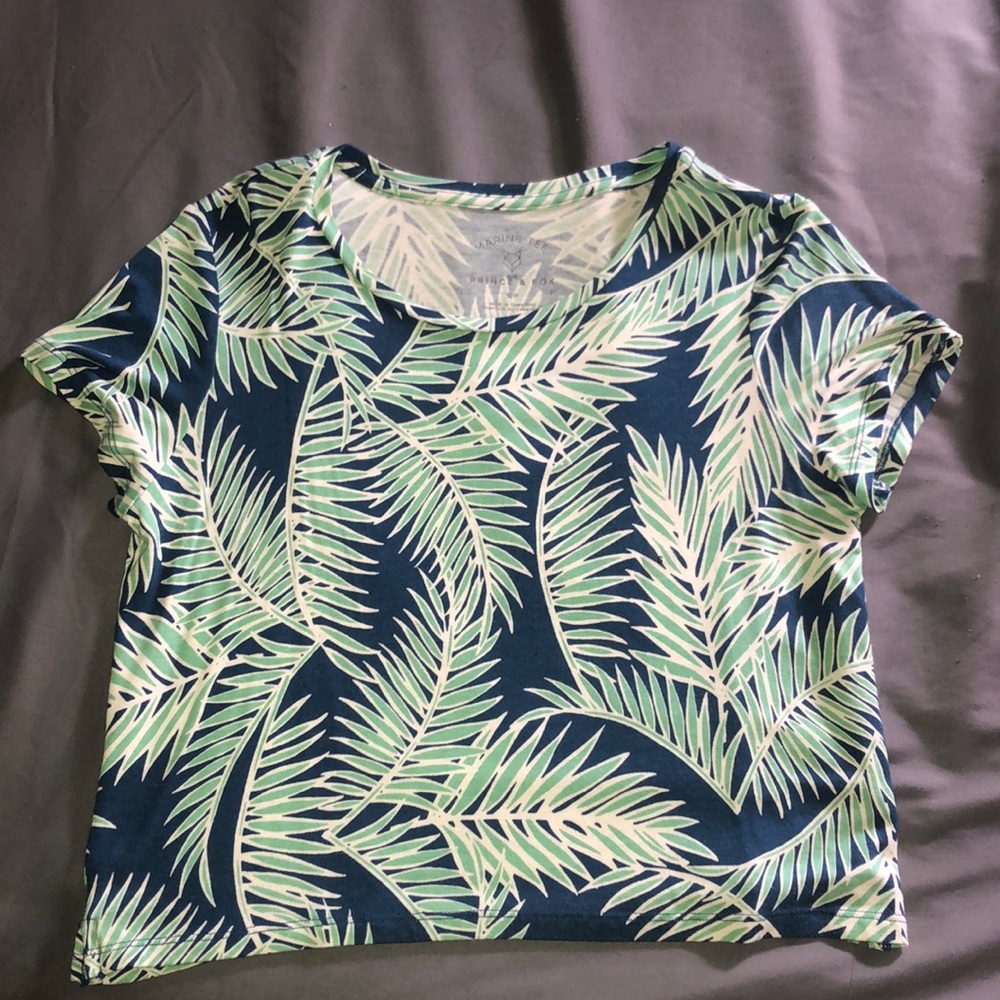 Marine Tee Prince & Fox crop top